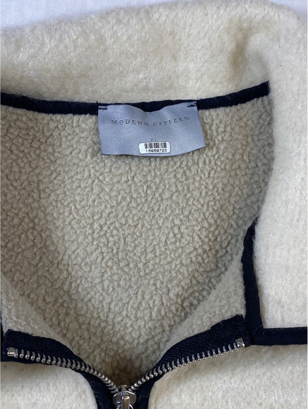 Madison White Shearling Jacket women Size XL - Picture 2 of 8